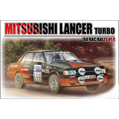 Mitsubishi Lancer Turbo Rac Rally Version 1984 Kit 1:24 Beemax Kit Auto -D- Neue-image