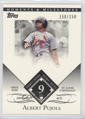 2007 Moments & Milestones /150 Albert Pujols (2001 NL ROY 37 Home Runs) #1 0b5