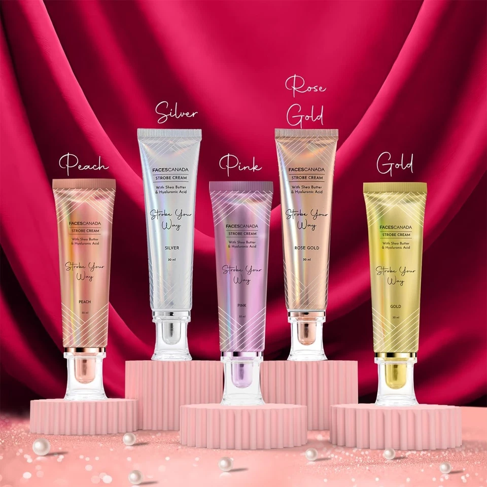FACES CANADA Strobe Cream - Silver, 30ml Primer + Highlighter + Moisturizer - Image 3 of 4