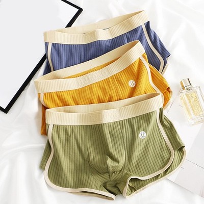 Men's Knickers Underwear Panties Seamless Solid Breathable Soft Homewear Briefs