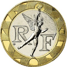 M&uuml;nze, Frankreich, G&eacute;nie, 10 Francs, 1998, Paris, STGL, Aluminum-Bronze