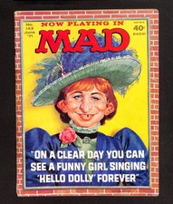MAD #143 Jun 1971 Funny Girl Hello Dolly Forever Parody Original owner coll