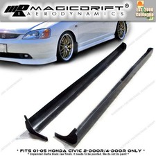 For 01-05 Honda Civic 2dr 4dr Type-a Rs Style Side Skirts Skirt Poly Urethane For 01-05 Honda Civic 2dr 4dr Type-a Rs Style Side Skirts Skirt Poly Urethane