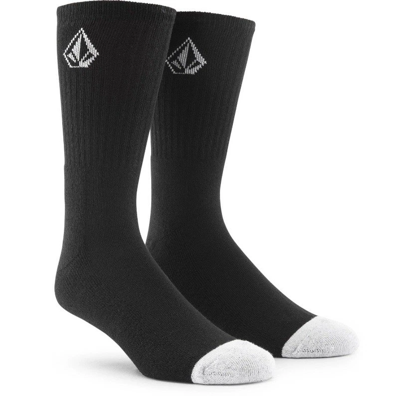 VOLCOM Full Stone Crew Sock 3 Pairs - Black - Image 3 of 4