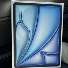  NEW Apple iPad Air 13  M3 Wi  Fi 128GB Blue 8GB A3268 Bundle w/USB-C Cord/Block