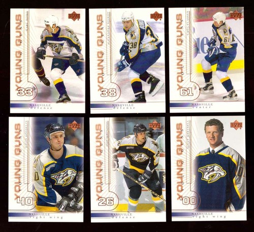 2000-01 Upper Deck w/ Young Guns Hockey Team Set - Nashville Predators