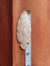 Native American Arrowhead 3.5" Oklahoma Artifact Turkey Tail Serrated Collector