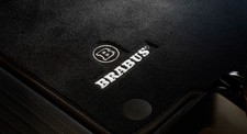 BRABUS Fussmatten Satz AMG GT X290 + CLS C257 aus Velours mit Nubuk-Keder