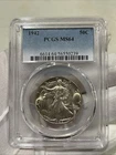 GRADED 1942 Walking Liberty Half Dollar PCGS MS64 Silver American Coin