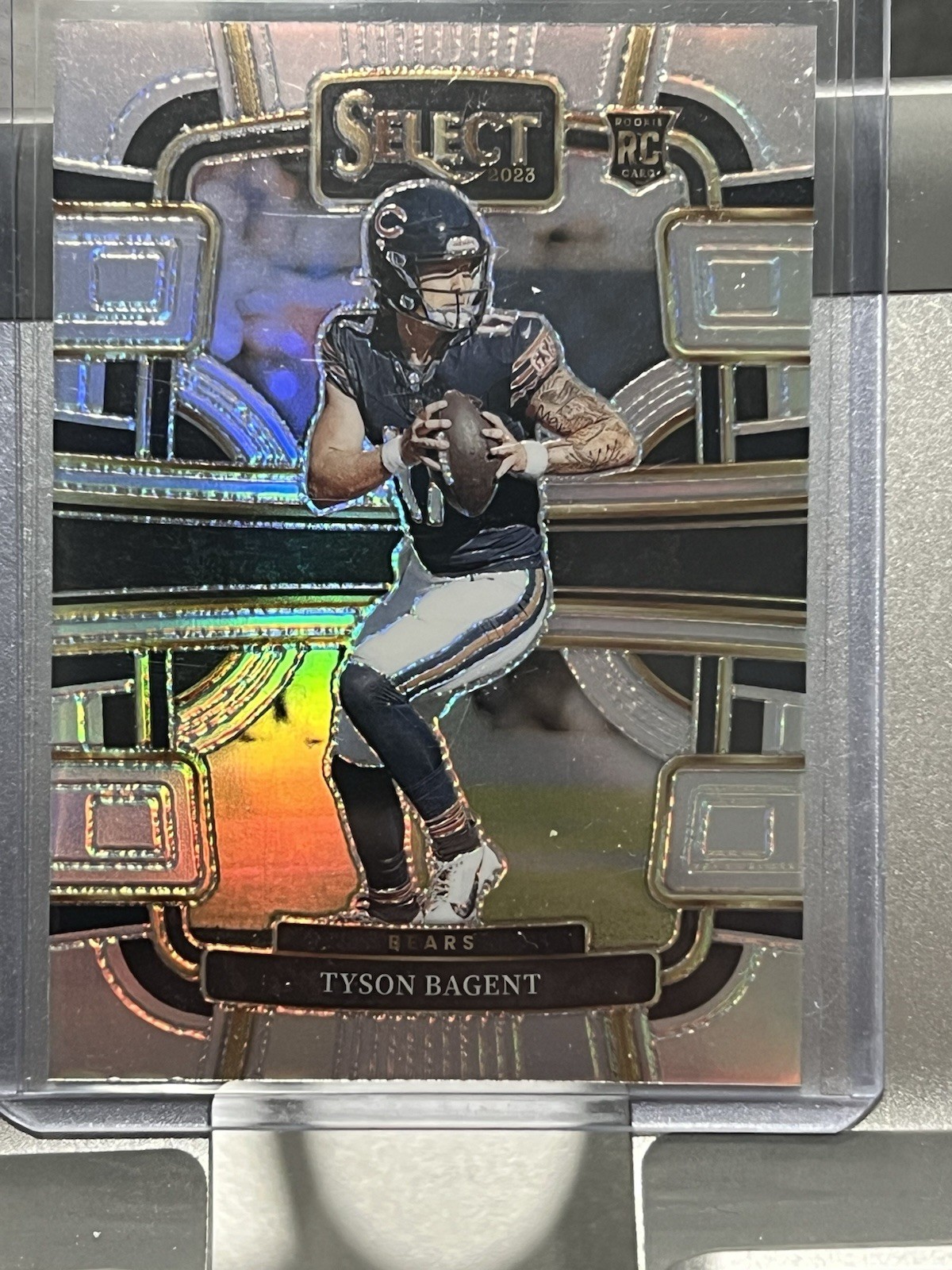 2023 Panini Select - Concourse Tyson Bagent #18 Tri-Color Prizm /259 (RC)