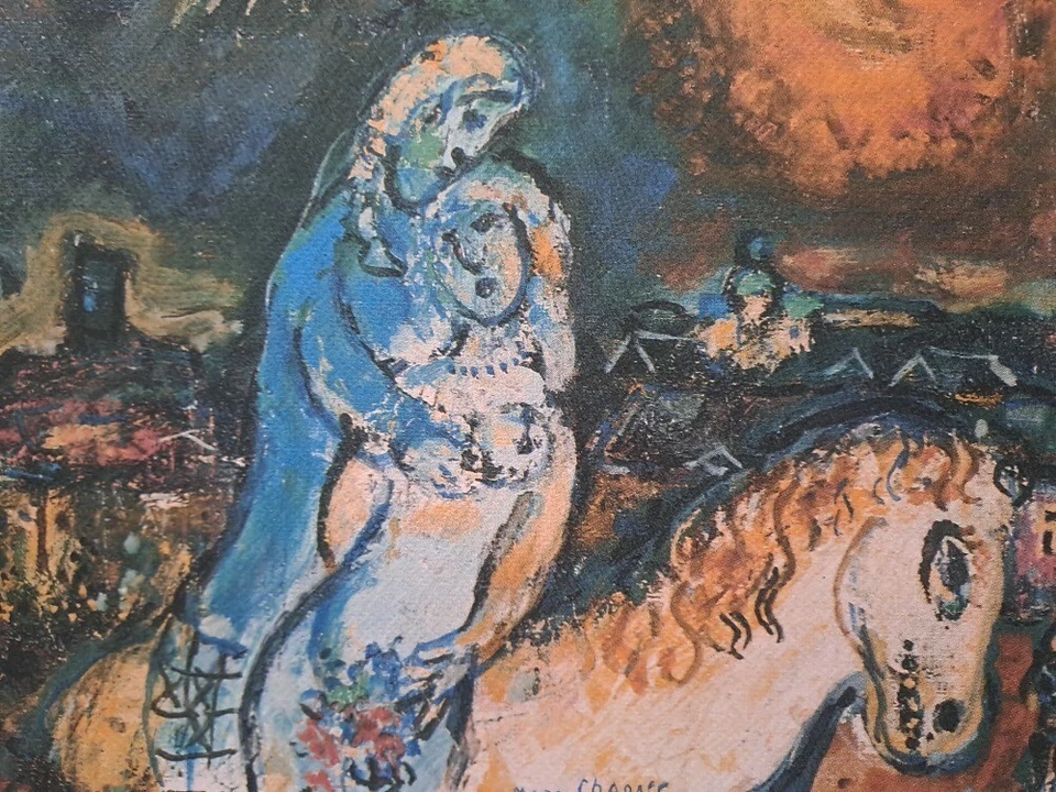 Marc Chagall Firmado - Ángel - Certificado SPADEM París Foto 3 de 4