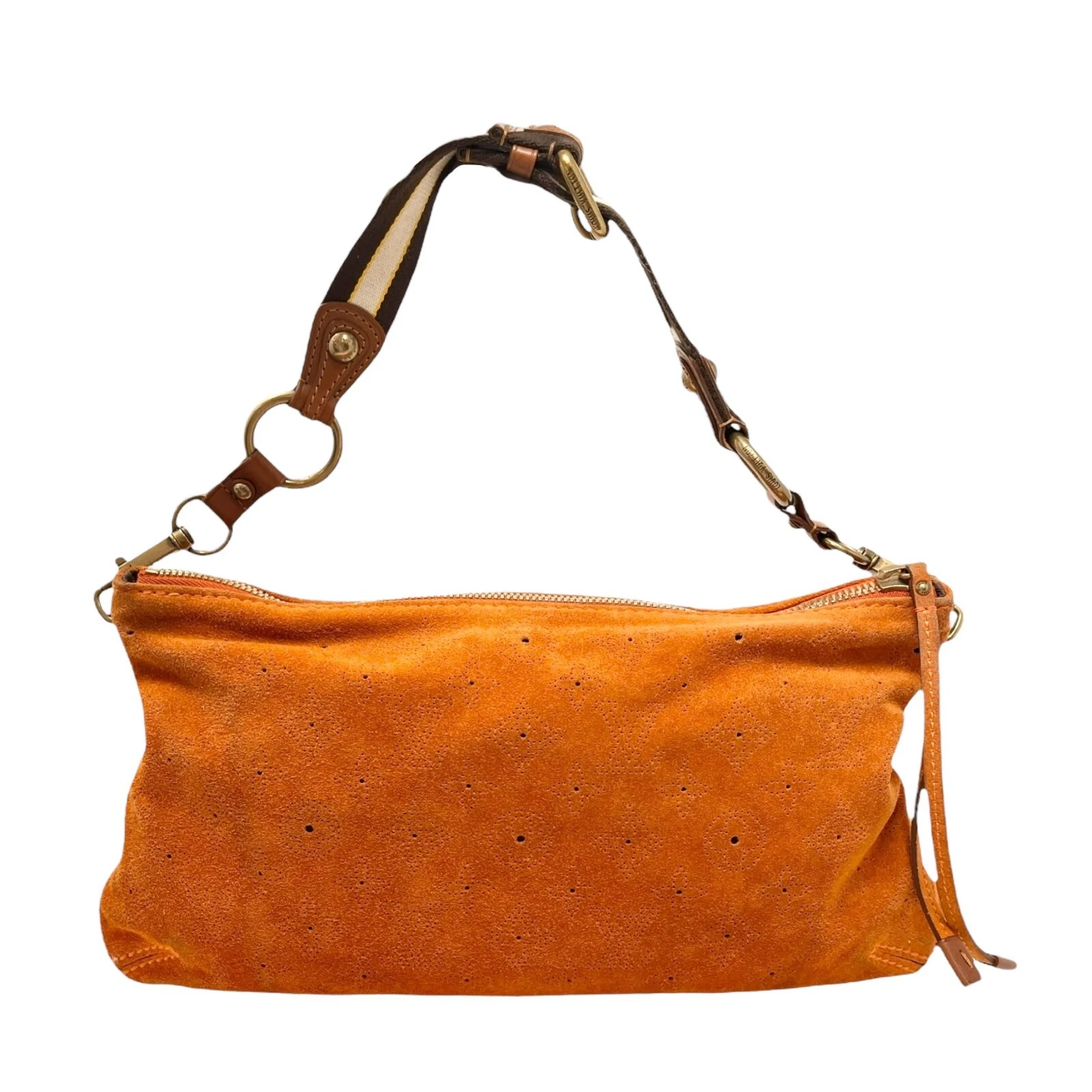 LOUIS VUITTON（LV） Borsa a tracolla Louis Vuitton Vintage LV Monogram Mahina Onatah PM arancione scamosciata