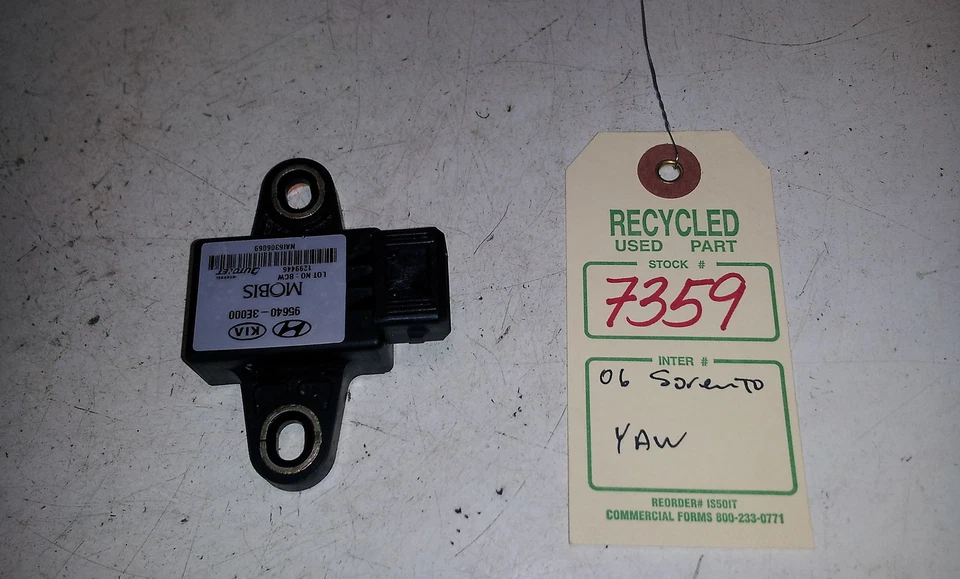 Kia Sorento 2006 yaw sensor de velocidad OEM 95640-3E000 #7359 Foto 4 de 4