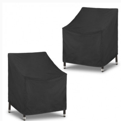 NEW Zhen Xing Cheng Patio Chair Covers 2 Pack Black 40wx36hx 40d