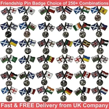 Friendship Metal Lapel Pin Badge Choice of 250+ Designs FAST & FREE UK Delivery!