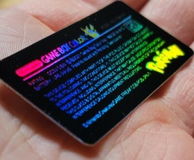 1 Game Boy Color ** CGB-001 ** HOLO Special Pikachu Edition POKEMON *LABEL ONLY*