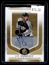 2020-21 SP Signature Edition Legends Gold Spectrum Foil Autographs J.P. Dumont