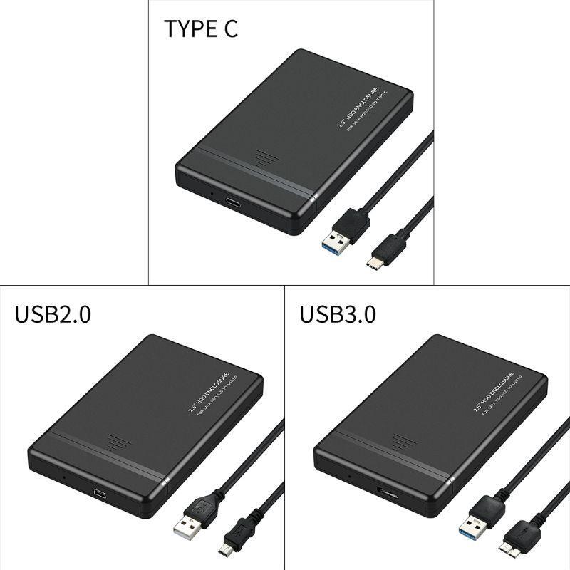 Usb HDD Case for Inch Hard Drive Type-C Enclosure for Notebook  PC
