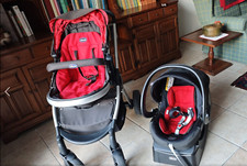 Chicco Urban Plus Passeggino TRIO  Nero-Rosso