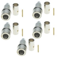 5Sets QMA Male Plug Crimp for LMR195 RG58 RG400 RG142 Cable RF Connector US