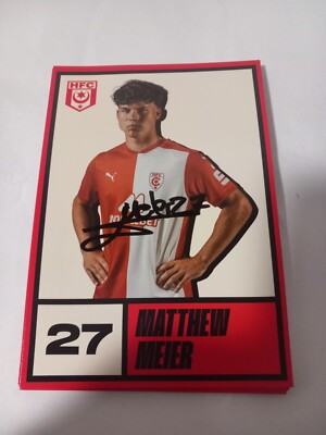 Signierte AK Matthew Meier Hallescher FC NEU