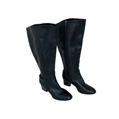 Born Knee High Women's Boots Size 9M Esla Black Leather Side