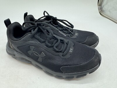 Under Armour Charged Assert 9 Running Sneakers Womens Black Mesh Lace-Up - 9.5