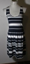 J. CREW Blue White Sleeveless Knee Length Dress Size XS