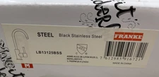 Franke Steel Butler LB13125BSS Prep Bar Sink Kitchen Faucet Black Stainless