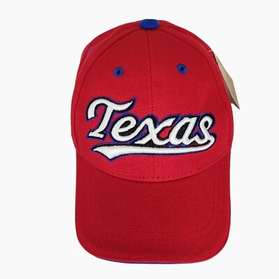 Kids Baseball Hat Cap Embroidered Texas design  One Size All Kids Youth 2-6