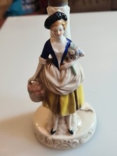 Vintage Victorian Figurine Lamp Base - needs rewiring H28cm