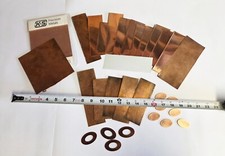 2.8 Lbs Copper Sheets Stamping Blanks Jewelry Making Crafts Parts Varied Gauges