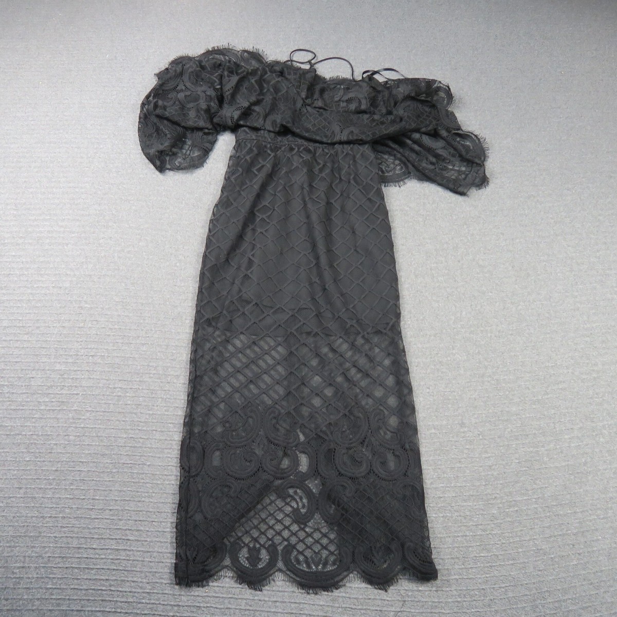 Alice McCall Womens Maxi Dress 6(AU) XXS Black Off the Shoulder