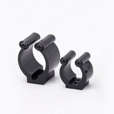 10 Pcs Plastic Wall Mount Cue Holder Clamp for Pool and Fishing Rods