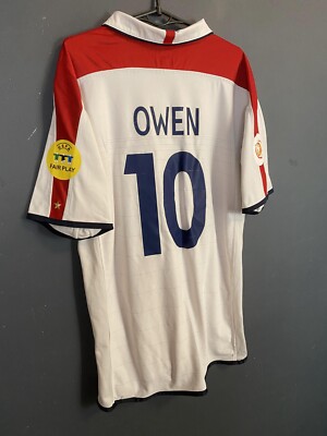 MENS ENGLAND NATIONAL 2004/2005 MICHAEL OWEN SOCCER FOOTBALL SHIRT