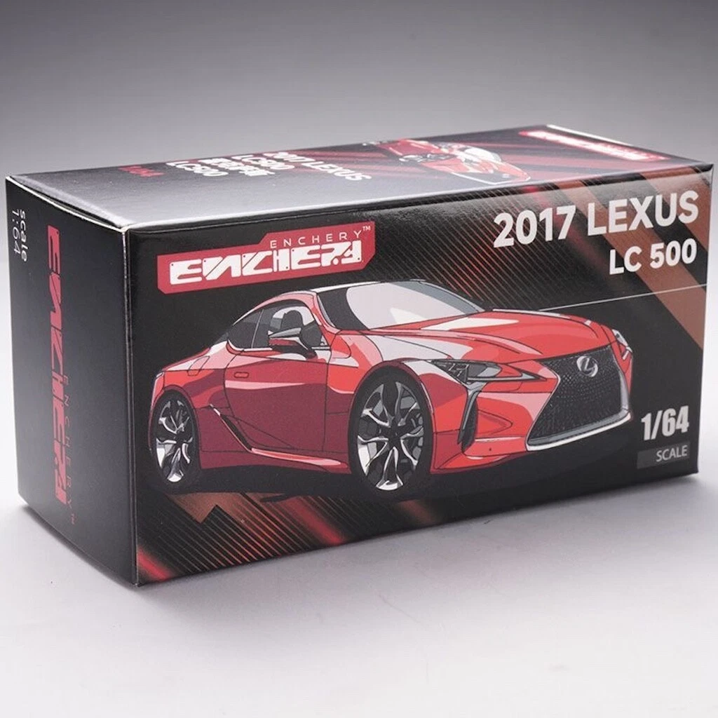Lexus LC 500 2017 1/64ミニカー Enchery 1:64 Red JDM 2017 LC500 Coupe Sports Model Diecast