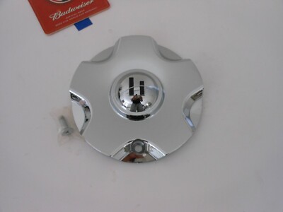 New HELO Wheels Chrome Custom Wheel Center Cap # N/A.. 6-3/4 Inches On Backside.