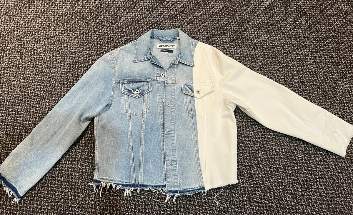 Symptomer Pygmalion kandidatgrad Off White x Levi's Denim Jean Jacket Virgil Abloh | eBay