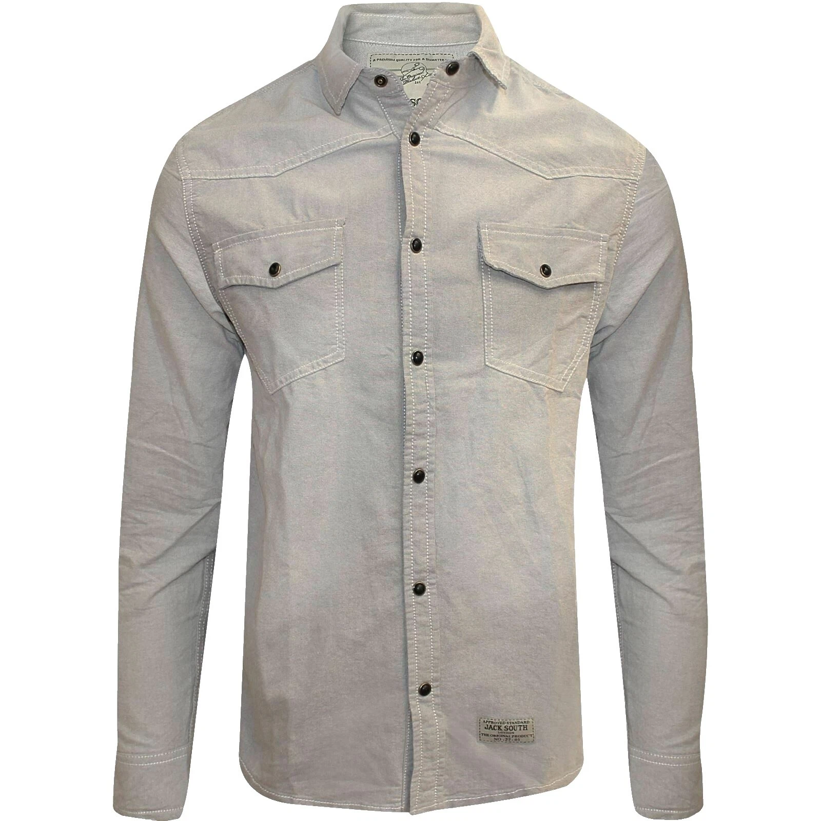 男式JACK棉休闲纽扣衬衫