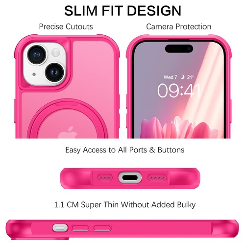 Funda para iPhone 16/15/14/13/12/11 Pro Max pesada a prueba de golpes con soporte magnético cubierta - Imagen 593 de 751
