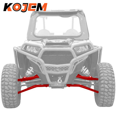Front A Arm Set Red High Clearance Steel for Polaris RZR XP 1000 Turbo 14-23 16