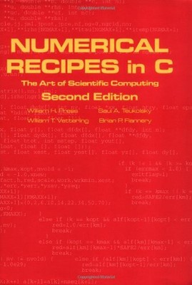 Numerical Recipes in C: The Art of Scientifi... by Vetterling, William  Hardback