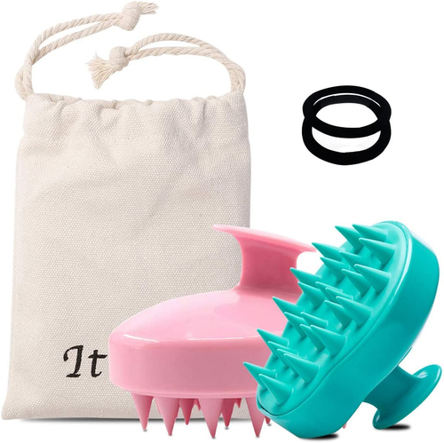 Shampoo Brush Silicon Scalp Massager Hair Brush Wet Dry Comb Head Rubber Care Im