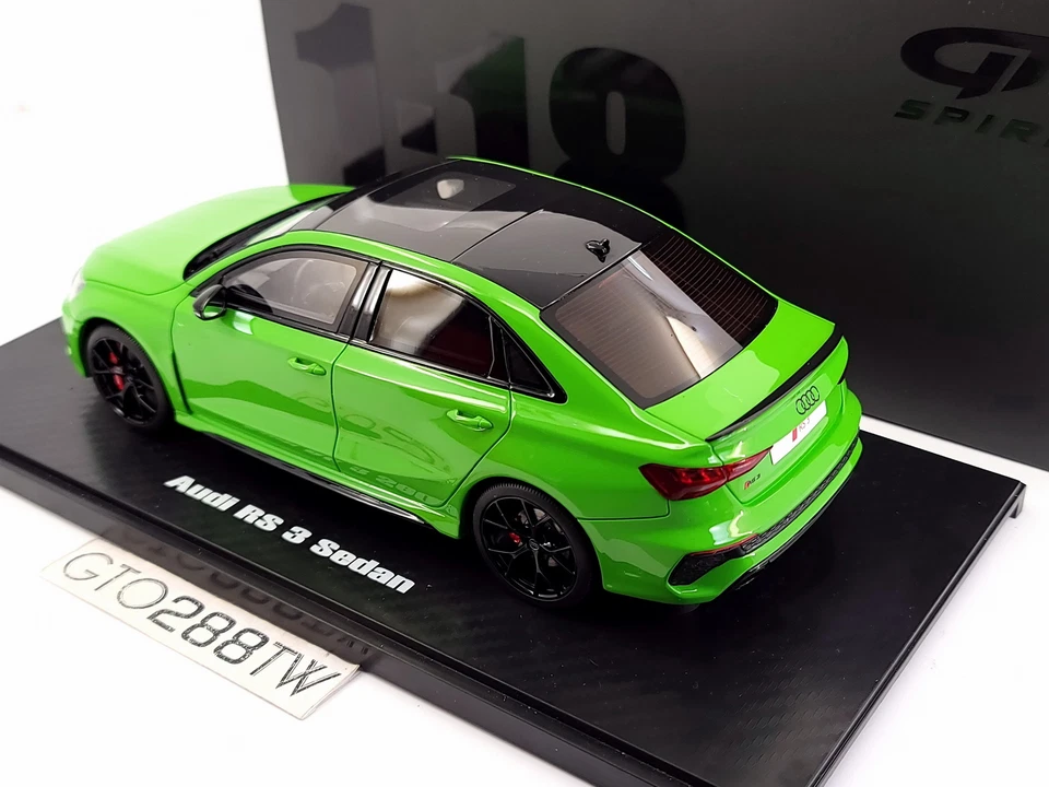 GT Spirit 1:18 scale AUDI RS3 Sedan 2021 - Green(LE 999) GT414 /RS 3 - Image 4 of 4