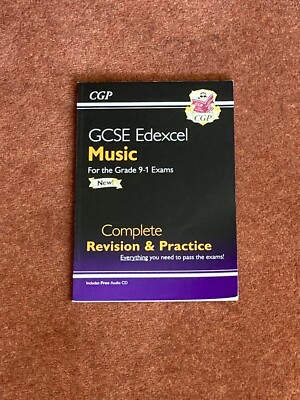 Music gcse revision guide and practice book - with cd, unused