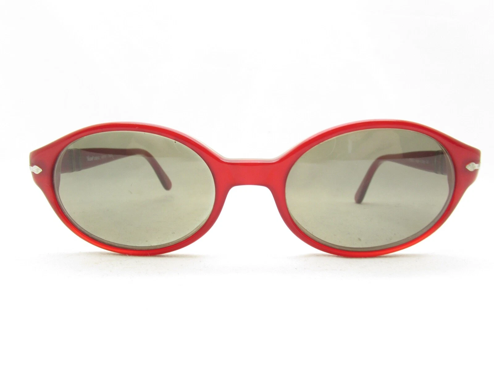 PERSOL OVAL HORN RIM RED 2539 S 174/31 EYEGLASSES FRAMES ITALY 49 18 140 116374