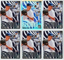 JACOB DEGROM 6 CARD LOT 2020 OPTIC ILLUSIONS SILVER HOLO PRIZM & BASE # OI-1