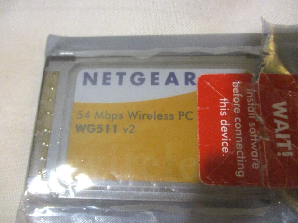 Netgear 54 Mbps Wireless PC Card WG511 v2 -New - Image 2 of 4