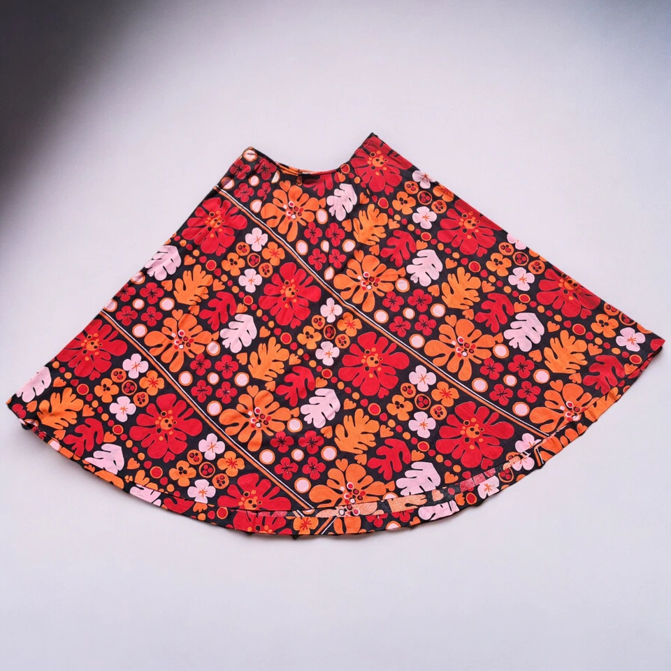 Emanuel Ungaro Femme Jupe Longue Vintage Années 60 Imprimé Floral Présumé S - Photo 3/4