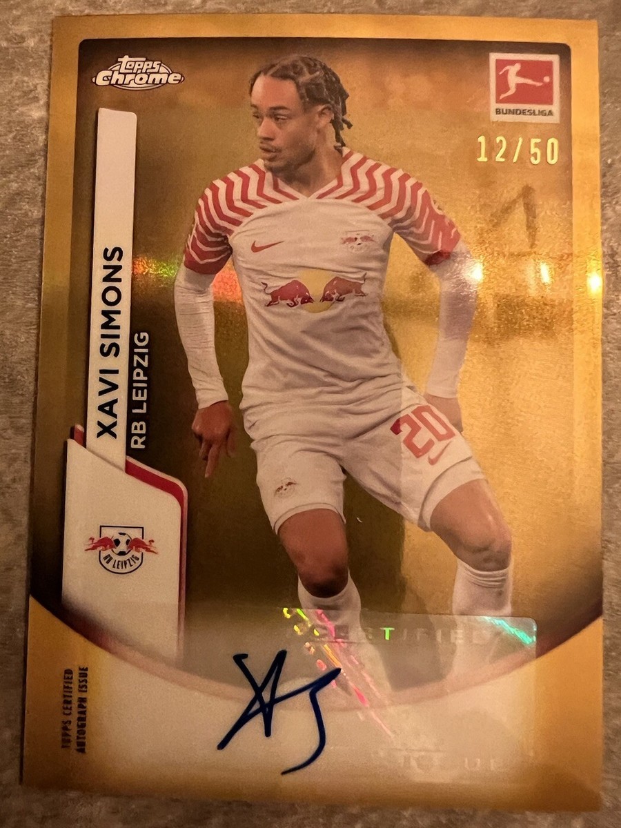 2023-24 Topps Chrome Bundesliga Xavi Simons #BCA-XS Auto 2023-24 Topps Chrome Bundesliga Xavi Simons #BCA-XS Auto